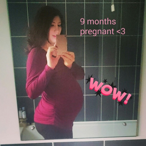 9 months pregnant buenobeauty